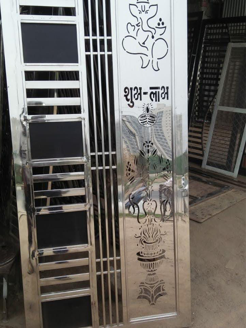 BALCONY GRILLS WITH PIPES